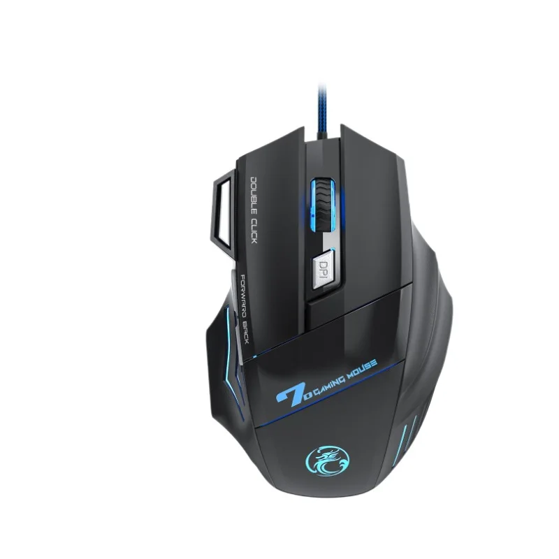 Enhanced Ergonomic Optical Gaming Mouse with Adjustable DPI and Colorful Illumination