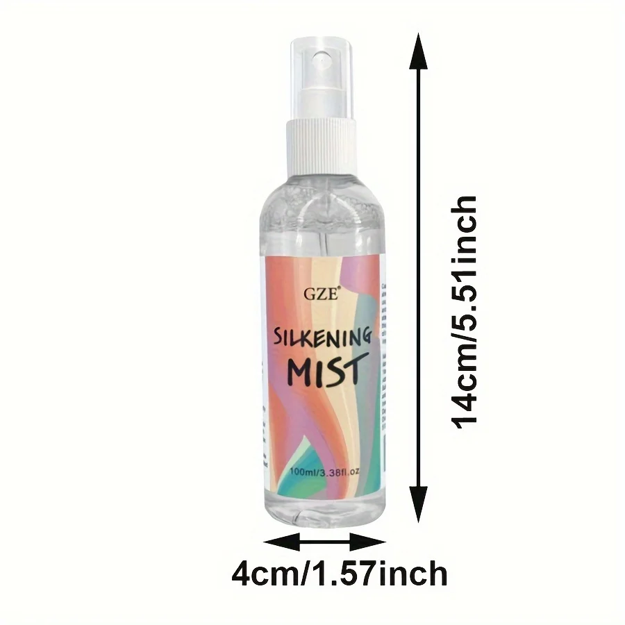 GZE HAIR SILKENING SPRAY Silk Therapy Thermal Shield for Unisex Fine-Mist Silkening and Glossing Spray that Creates Brilliant, hair protection spray,hair oil mist