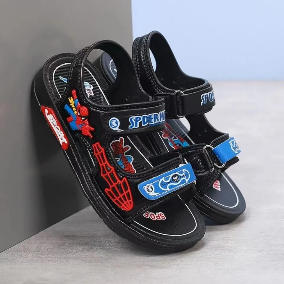 Summer Baby Girls Sandals For Kids Cartoon Spiderman Student Beach Shoes Children Boys Toddler Kids Non Slip Slippers EUR 21-40 6
