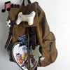 Student Schoolbag Canvas Backpack Women Gothic Punk Spicy Girl Vintage Bag Large Capacity Computer Backpack Y2k Girl bag tote 3