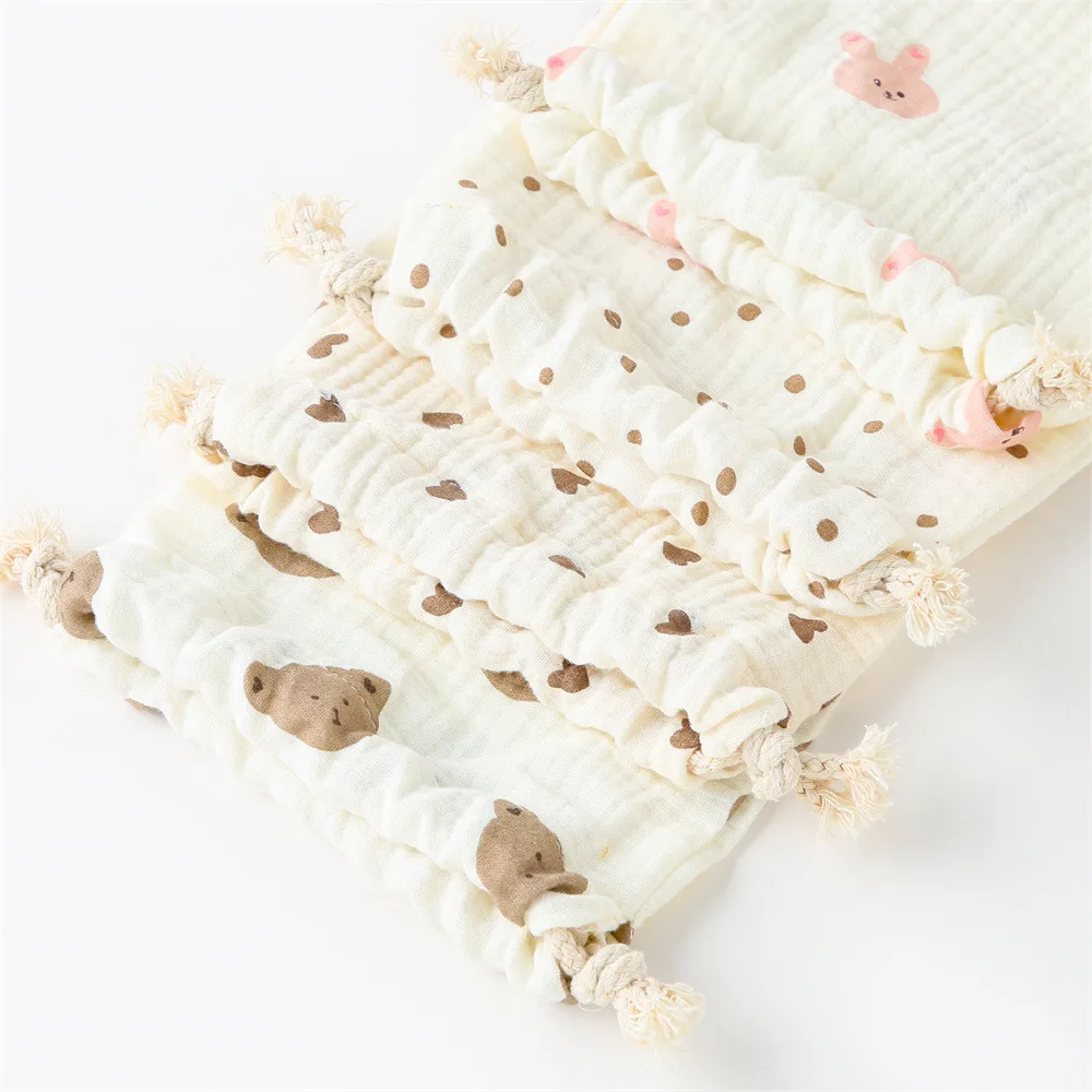 String Diaper Bag Baby Disposable Diaper Comfort Saliva Towel Storage Bag Handbag Baby Boys Girls Bottle Trolley Hanging