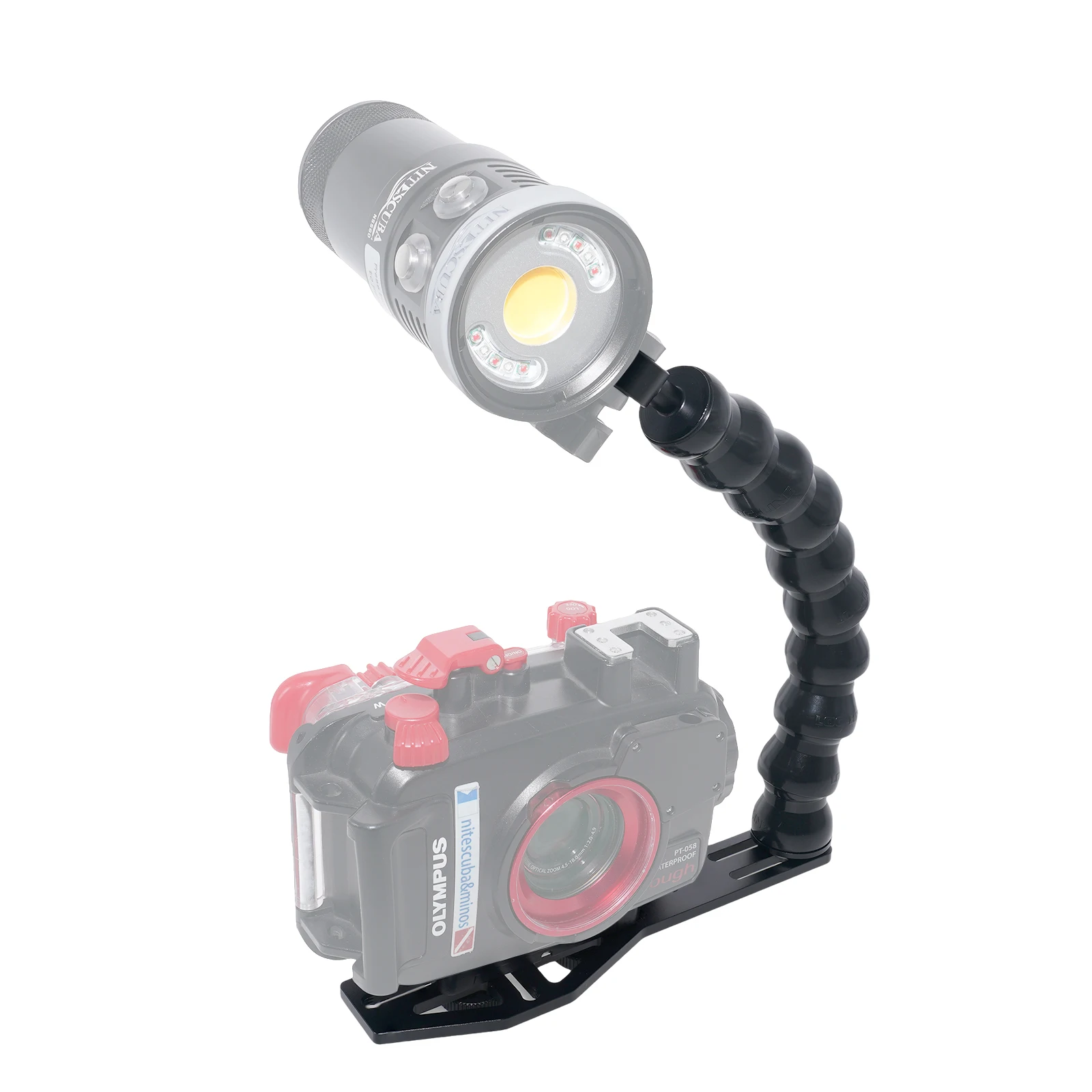 Aquanic AS062 flex arm for GOPRO TG7 waterproof housing PT-059 flex arm waterproof housing