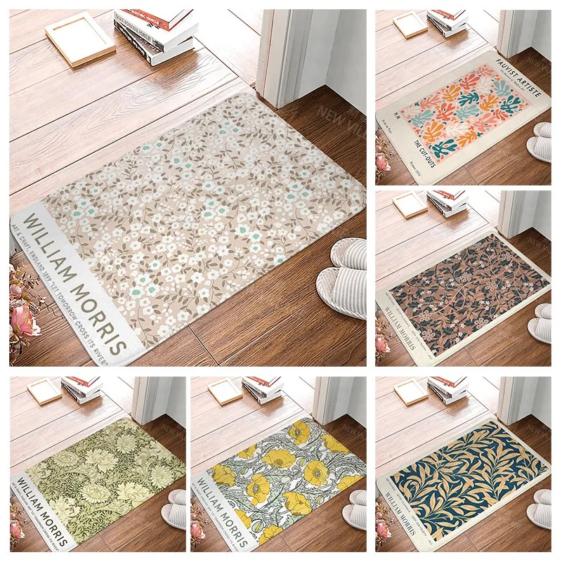 Anti-Slip Bath Mat Bathroom Small Rug Shower Mat Home Decor Door Mat Kitchen Mat Bedroom Entrance Room Mats Boho Abstract Modern