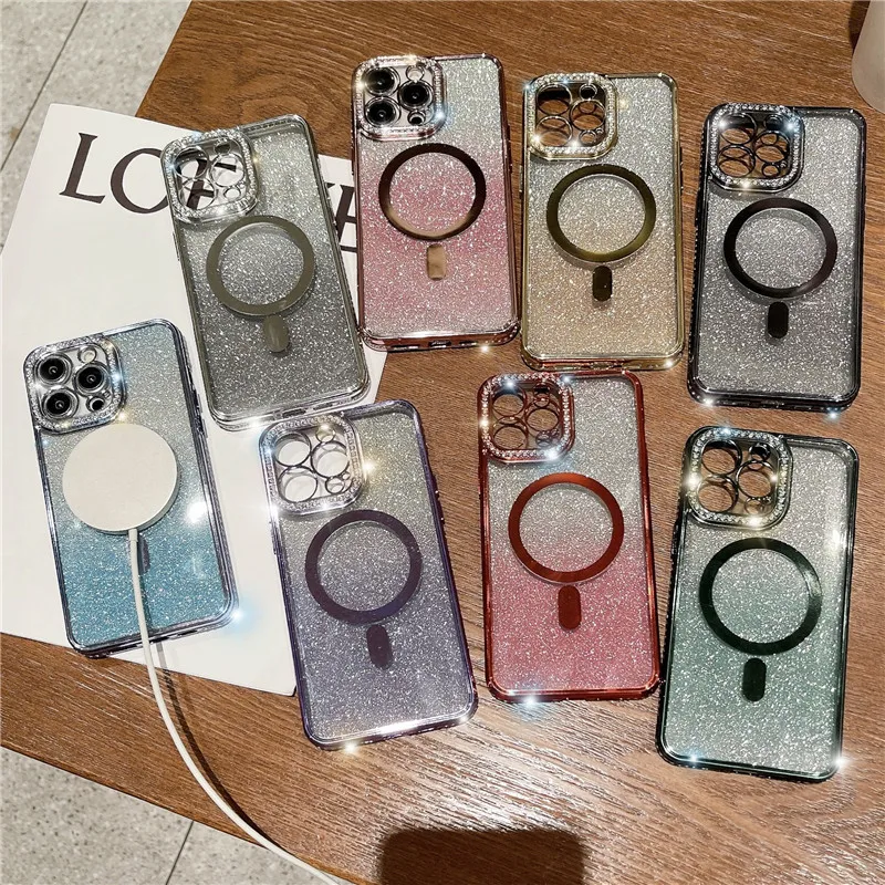 magnetic-glitter-case-for-iphone-11-12-13-pro-max-14plus-plating-cute