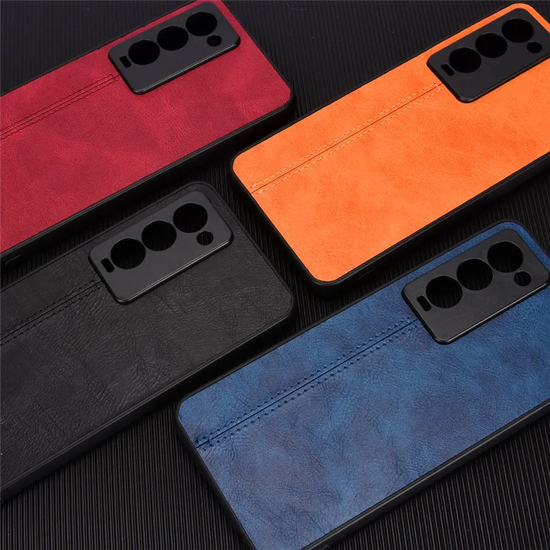 Luxury PU Leather Hard Back Cover - Shockproof Protective Skin for Tecno Camon 18 Premier