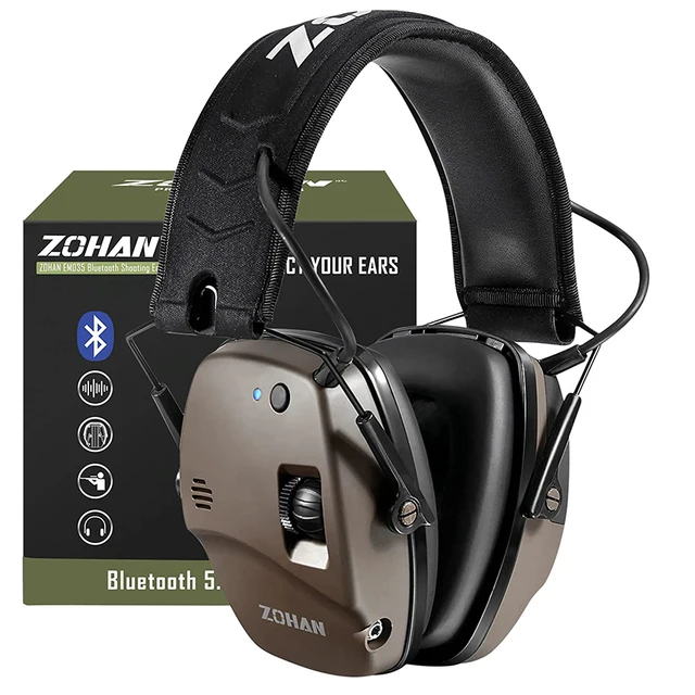 ZOHAN 5.0 Bluetooth Electronic Tactics Shooting Earmuffs Hearing ...