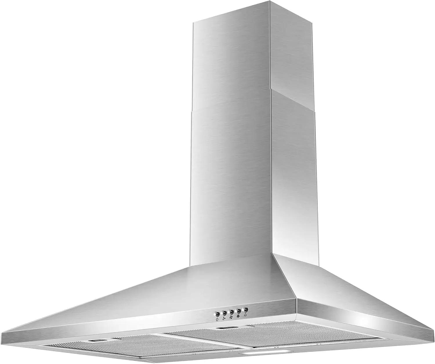 Range Hood 30 inch,Wall Mount Range Hood in Stainless Steel With Ducted/Ductless Convertible,Stove Vent with Aluminum