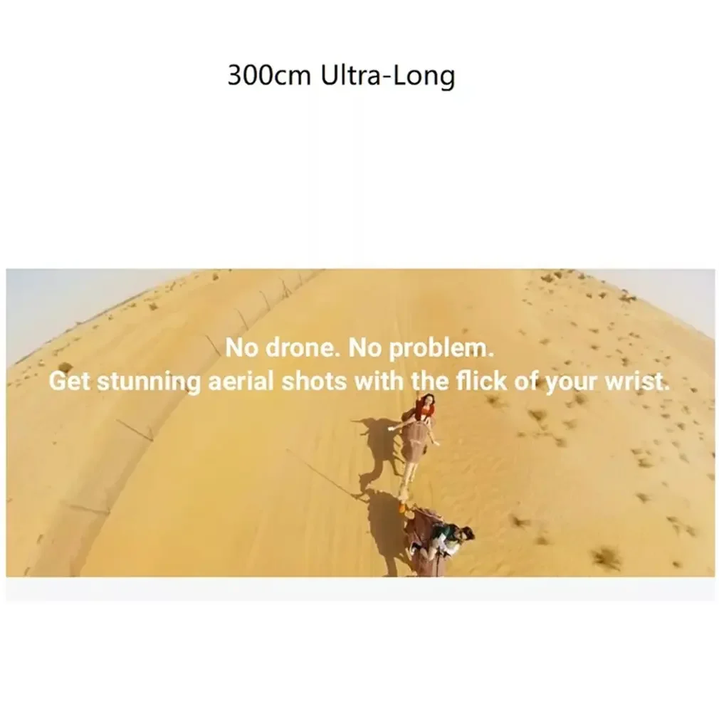 1.5/3 Meter Adjustable Ultra-long Carbon Fiber Invisible Selfie Stick Lightweight Selfie Stick for Insta360 One X2 / R / X Gopro