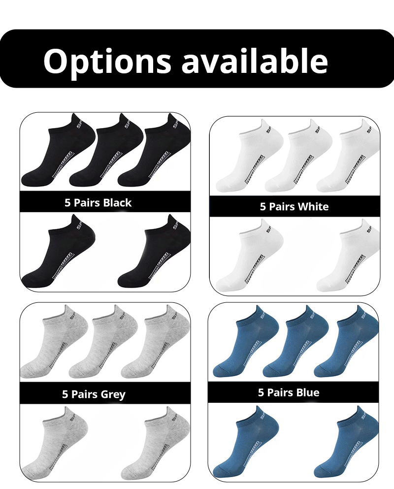 5/10/20 Paar Herren-Sportsocken aus dünnem Netzstoff, atmungsaktiv, für den Sommer, Polyester, schweißabsorbierend, kurze Socken – Detail 6