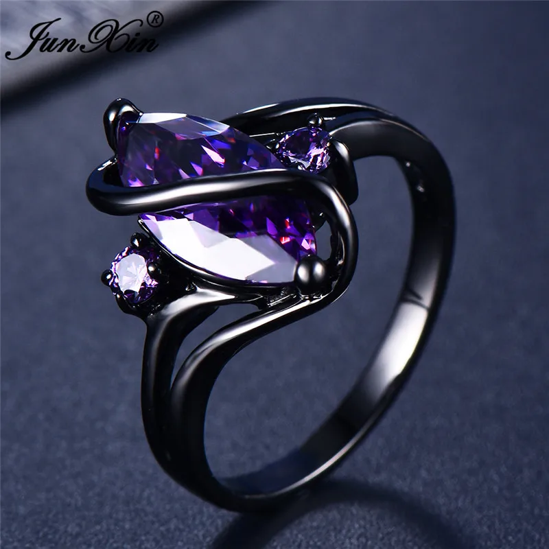 12 Color Female Girls Rainbow Fashion Black Gold Jewelry Bohemian Vintage Wedding Rings For Women wedding rings womens ring jewelry rings ring jewelry