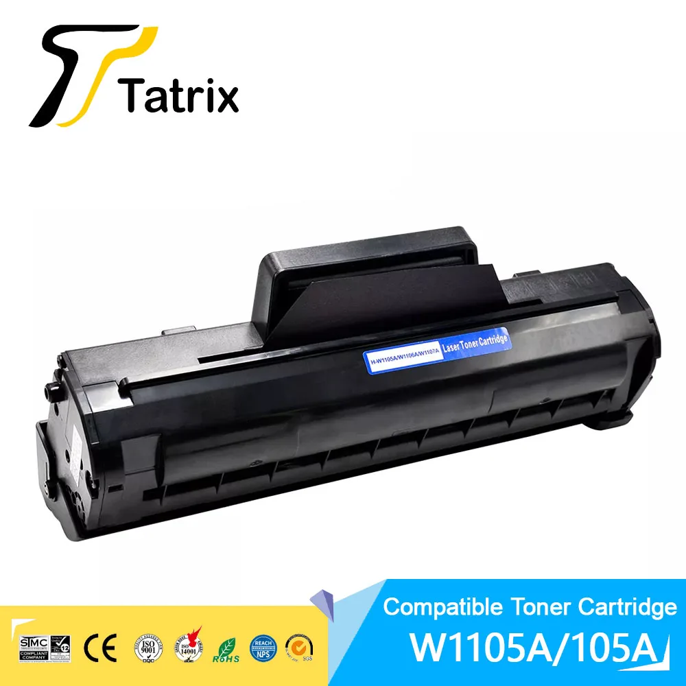 Tatrix W1105A Toner 105A Cartuccia Toner Nero Laser Compatibile Premium Per Hp Laser 107A/107W // Mfp 135A/135W/137Fnw 105A