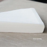 TIMEMORE Store Coffee Pot Filter Paper By Hand Drip Cup 50pcs American Coffee Machine Filter Fan V-shaped 5
