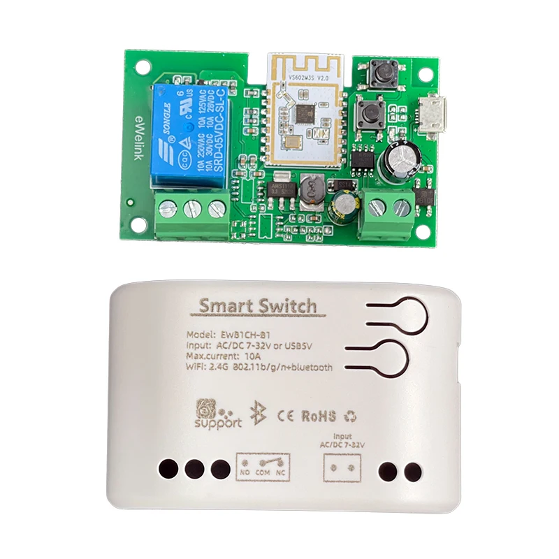 Inteligente Atualizado Wifi sem Fio Interruptor Inteligente Inching Self-locking Relé Módulo Controle de Acesso Faça Você Mesmo Wifi Abridor da Porta da Garagem - Image 2
