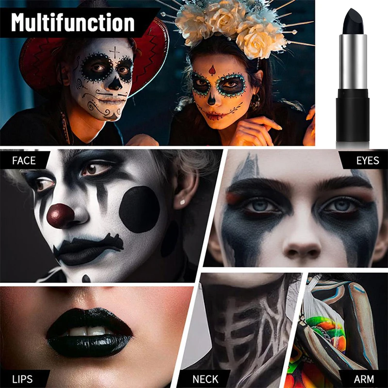 6 Color Face Body Paint Stick Makeup Clown Cream Sports Festival Makeup Grease Foundation Painting Professional Halloween 5