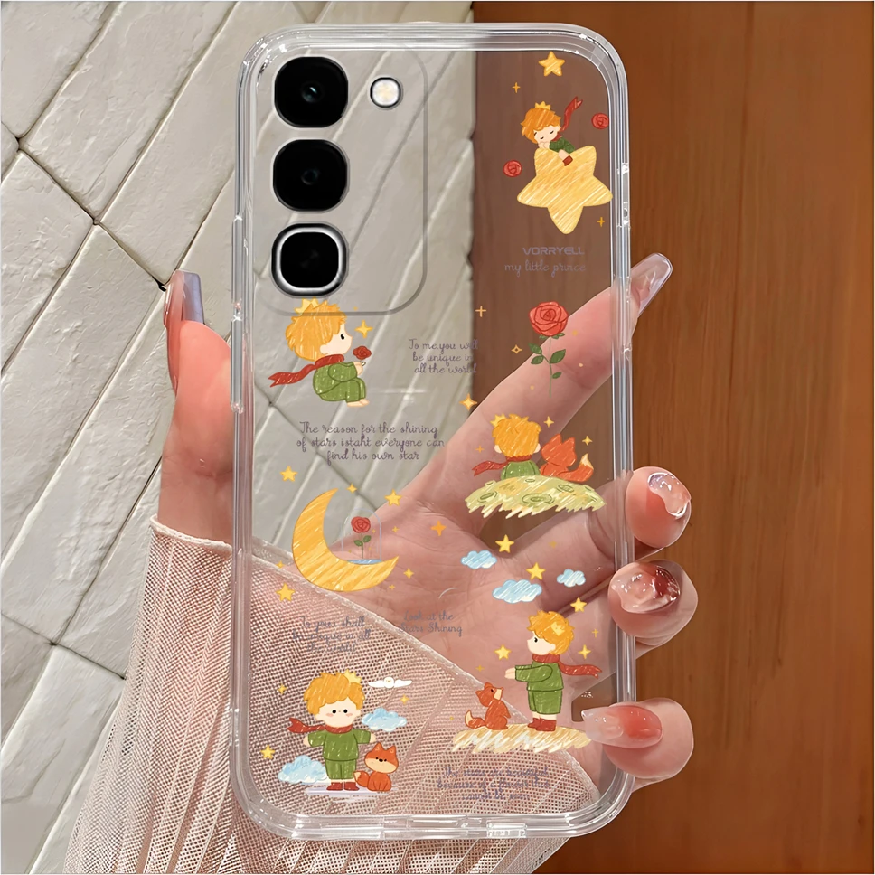 Cute Cartoon Clear Soft TPU Silicone Shockproof Phone Case - Anti-Slip Cover
