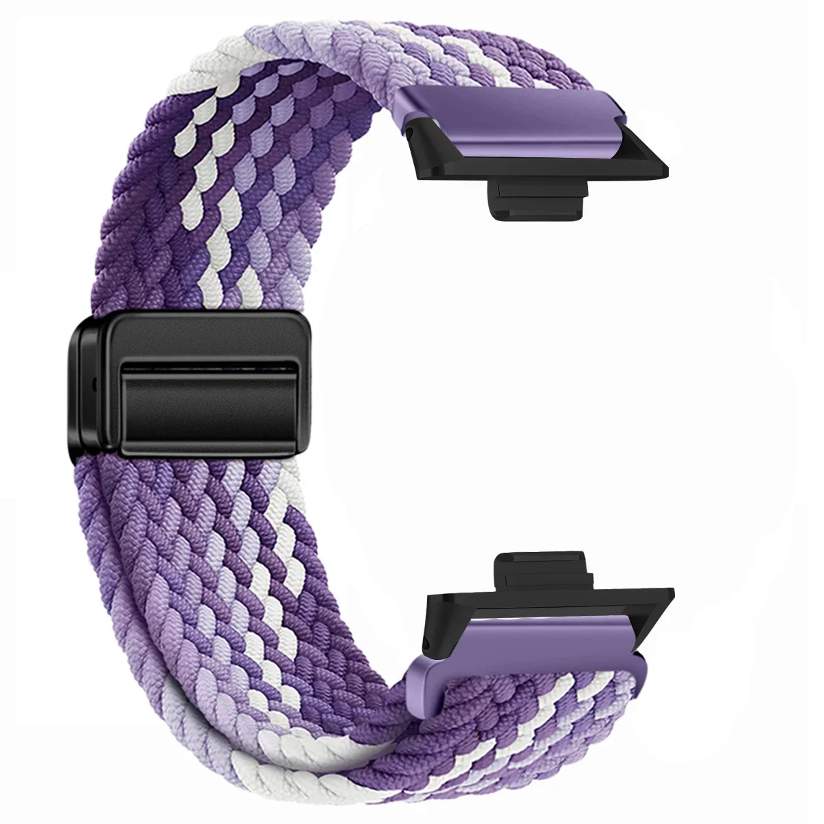 Nylon Braided Magnetic Buckle Strap - Breathable & Comfortable Replaceable Band