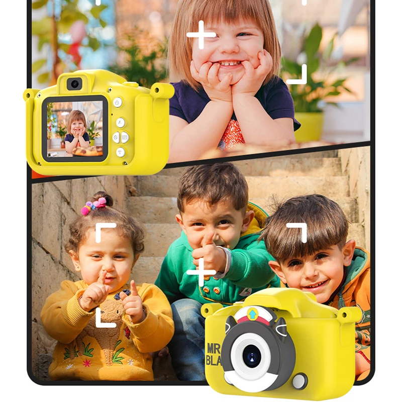 Cute Children Camera Mini Digital HD Screen Video Camera Video Recorder Birthday Gift USB Charging for Children Party Gifts
