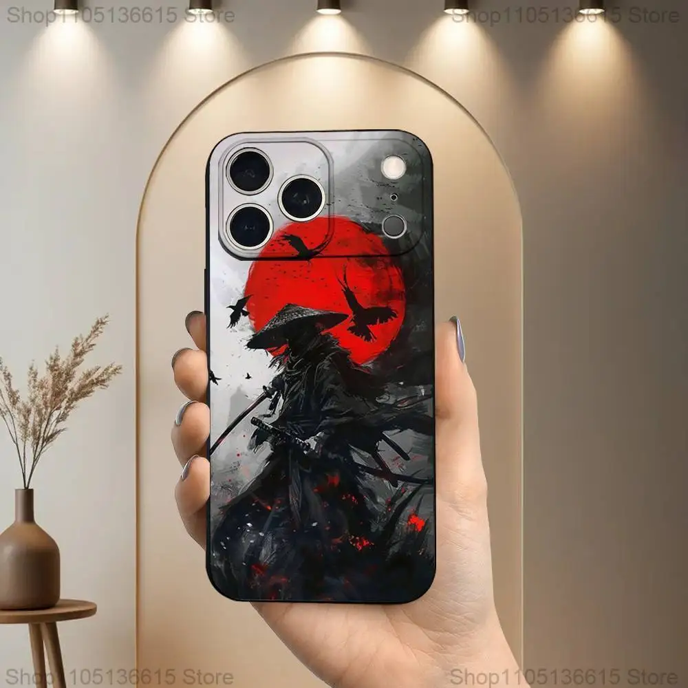 Samurai Art Bushido Soft Silicone Black Phone Case