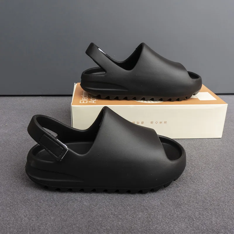 Eyriphy Children Sandals Soft Bottom Outdoor Sports Slippers Boys And Girls Cute Slides Open Toe Beach Shoes Fashion Cozy Slides 2