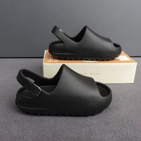 Eyriphy Children Sandals Soft Bottom Outdoor Sports Slippers Boys And Girls Cute Slides Open Toe Beach Shoes Fashion Cozy Slides 2