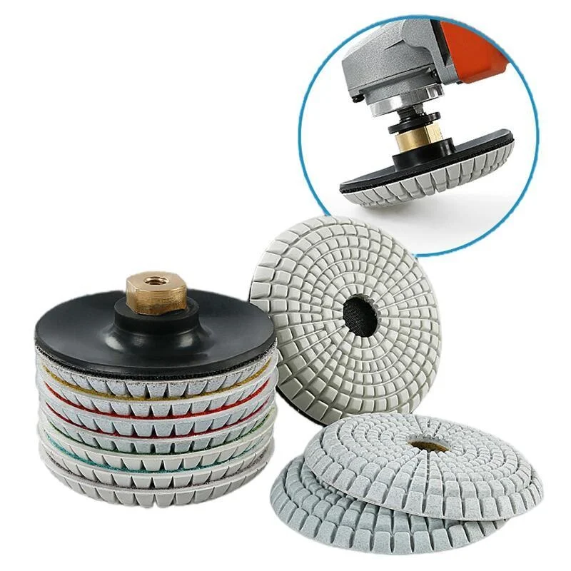 4" Diamond Convex Polishing Pads Granite Marble Concrete Aliexpress