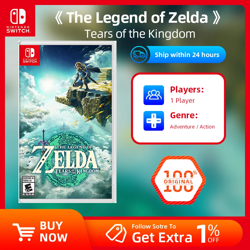 Nintendo Switch Game - The Legend Of Zelda: Tears Of Kingdom - Support Tv Tabletop Game Mode - Game Deals -