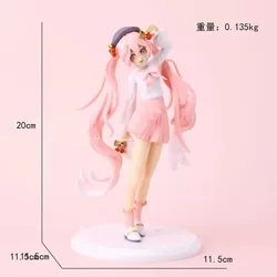 Sakura Hanami Outfit Hatsune Miku 13CM Anime Figure - Collectible PVC Doll Toy Gift Decoration - No box (Hatsune Miku)