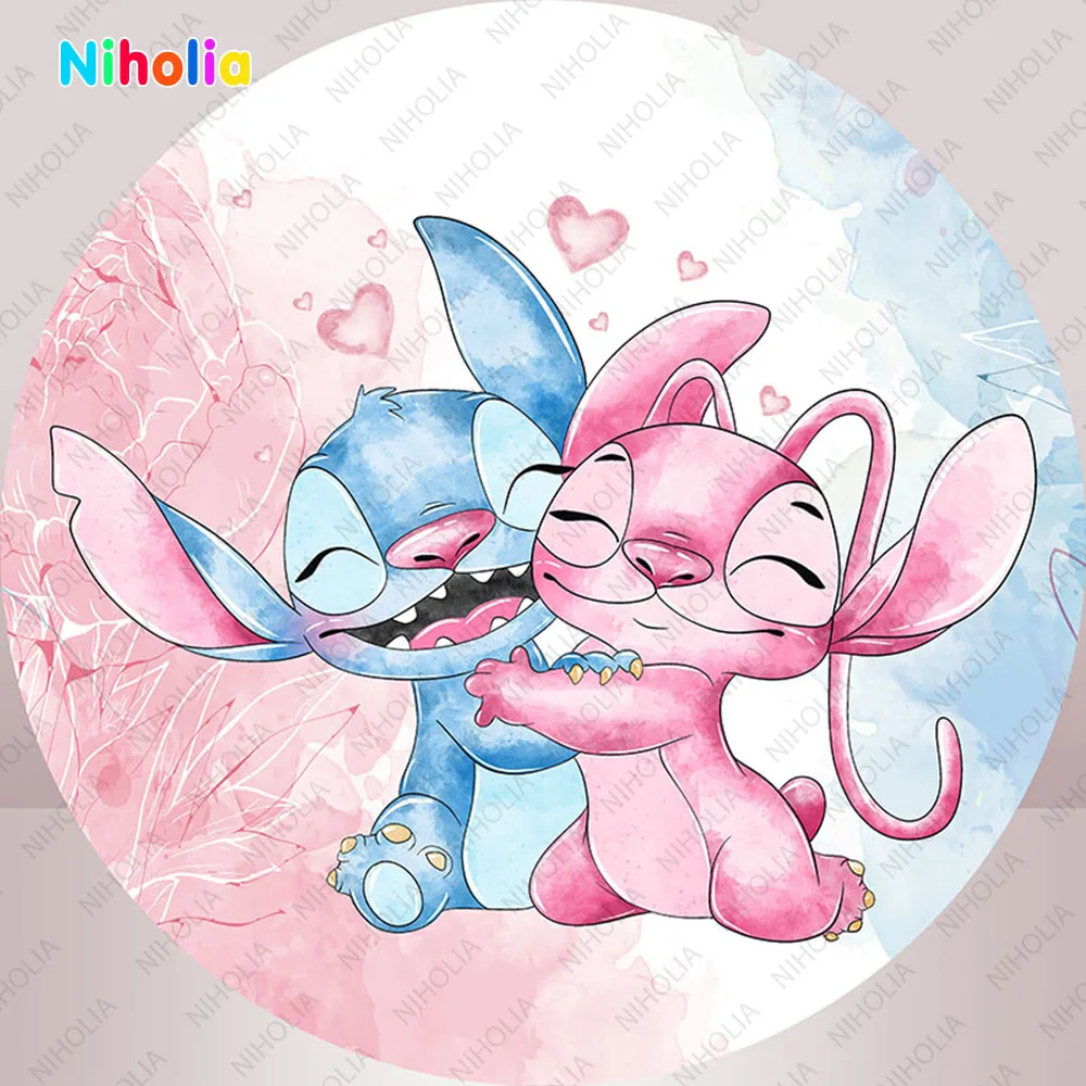 Fundo Stitch Coração: A Decoração Ideal para Festa de Bebê e Criança, image size:1000x1000