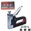 Upholstery Staple Gun Heavy Duty 3-in-1 Stapler Gun 600Pcs Staples Manual Nailer Adjustment Stapler Gun for Crafts Carpentry DIY 1