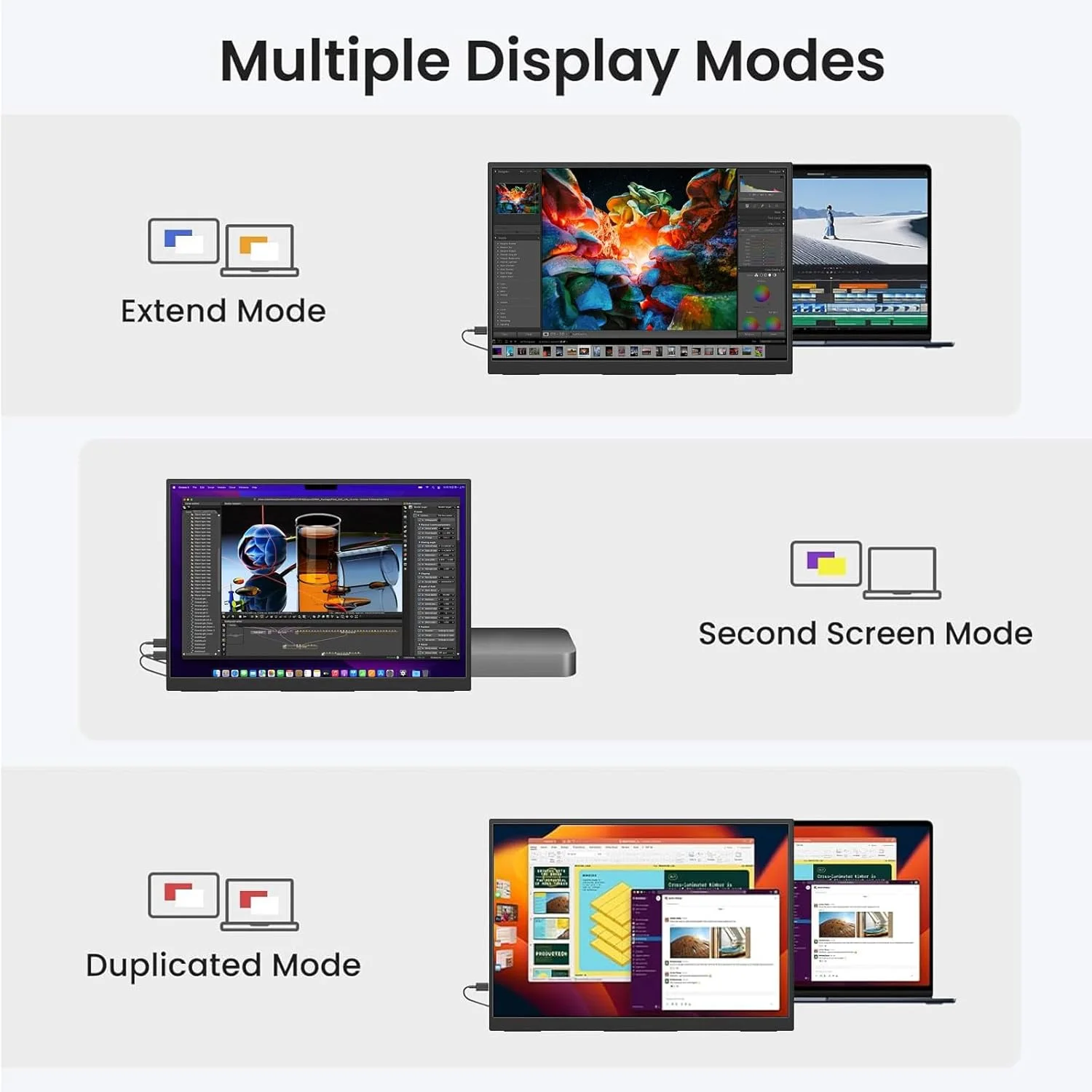 AHXJKA 11.6인치 휴대용 모니터 1366*768P 72%sRGB IPS 타입-C 미니 HDMI 지원 노트북, 휴대폰, PS4/5, XBox, Mac, TV, PC, 스테이션용