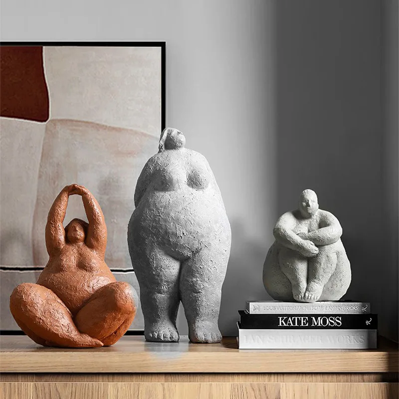 Acfthepiey Nordic Abstract Karakter Goud Decoratie Thuis Ornament Tekening Kantoor Zandsteen Decor Gift Standbeeld Sculptuur A