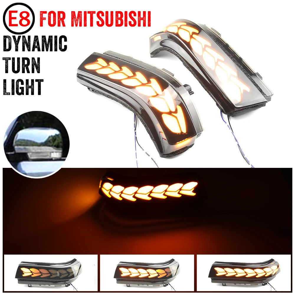 

Dynamic Turn Signal LED Light Side Marker Lamp Rearview Mirror Indicator Blinker For Mitsubishi Pajero V73 V77 V93 V97 2006-2019