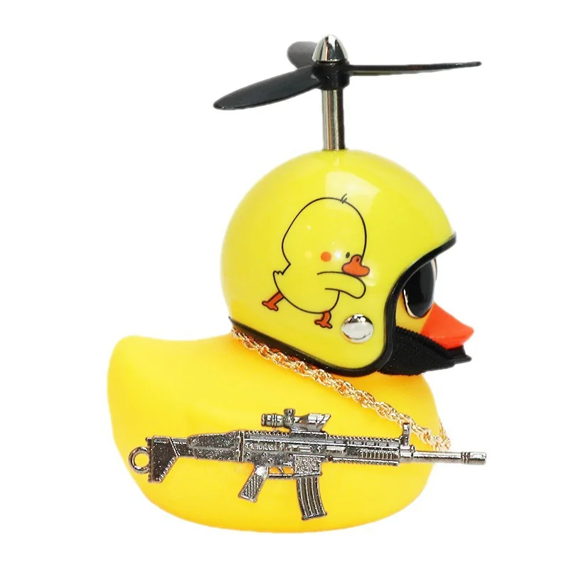 Eend fietsbel, Rubber fietsbel, Fietsbel Geel Kinderen Met Led, Fietsaccessoires Stuur Decoratie, Rubber Duck Fiets Accessoire, Leuke Propeller Stuur Fiets Horns Voor Kinderen