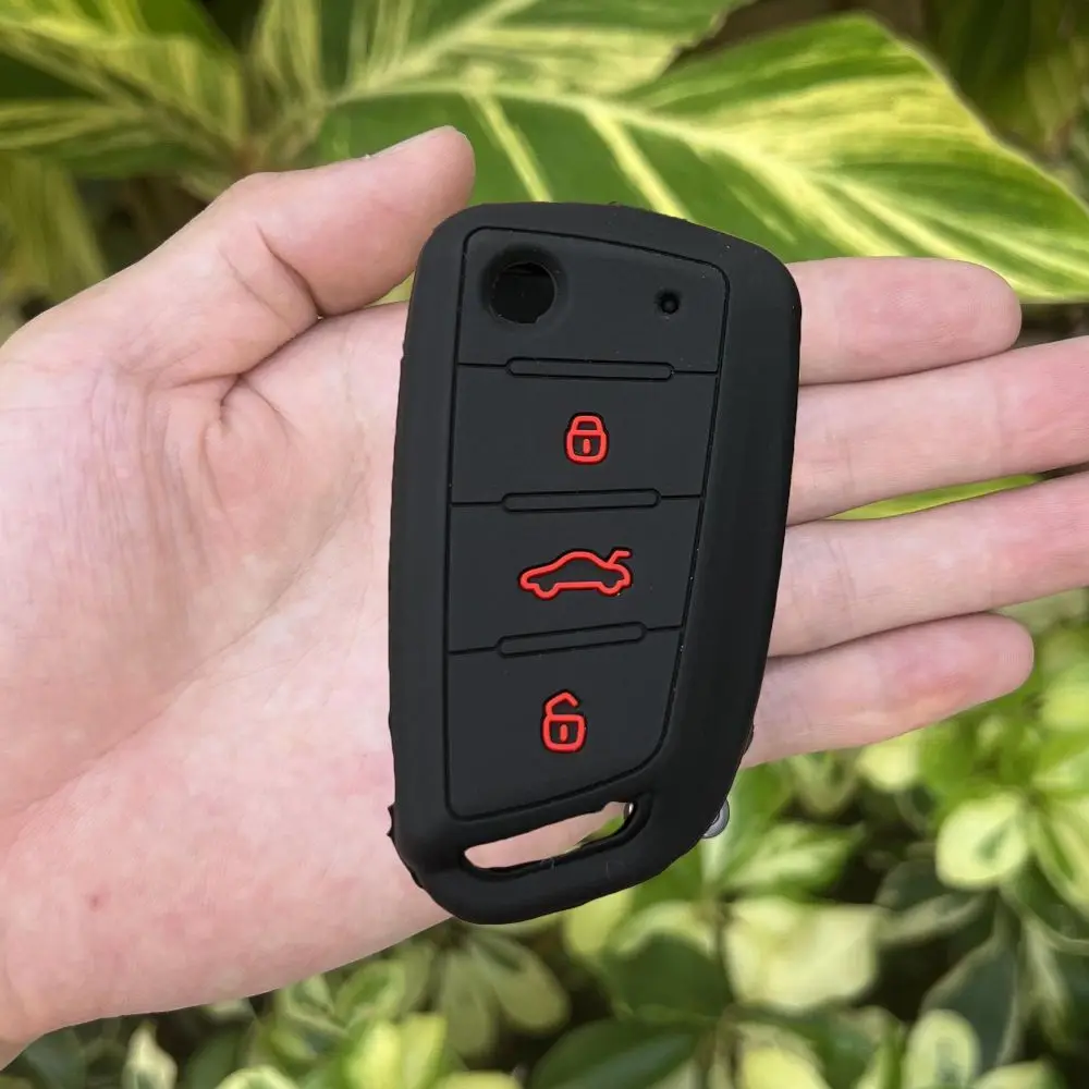 Silicone Protect Shell For JAC S3 S2 S4 S5 S7 T40 X4 R3 Refine SEI 3 A5 3 Button Accessories Car Remote Keychain Key Case Cover Key Case Key Case Cover Car Key Shell Remote Control Case Cover