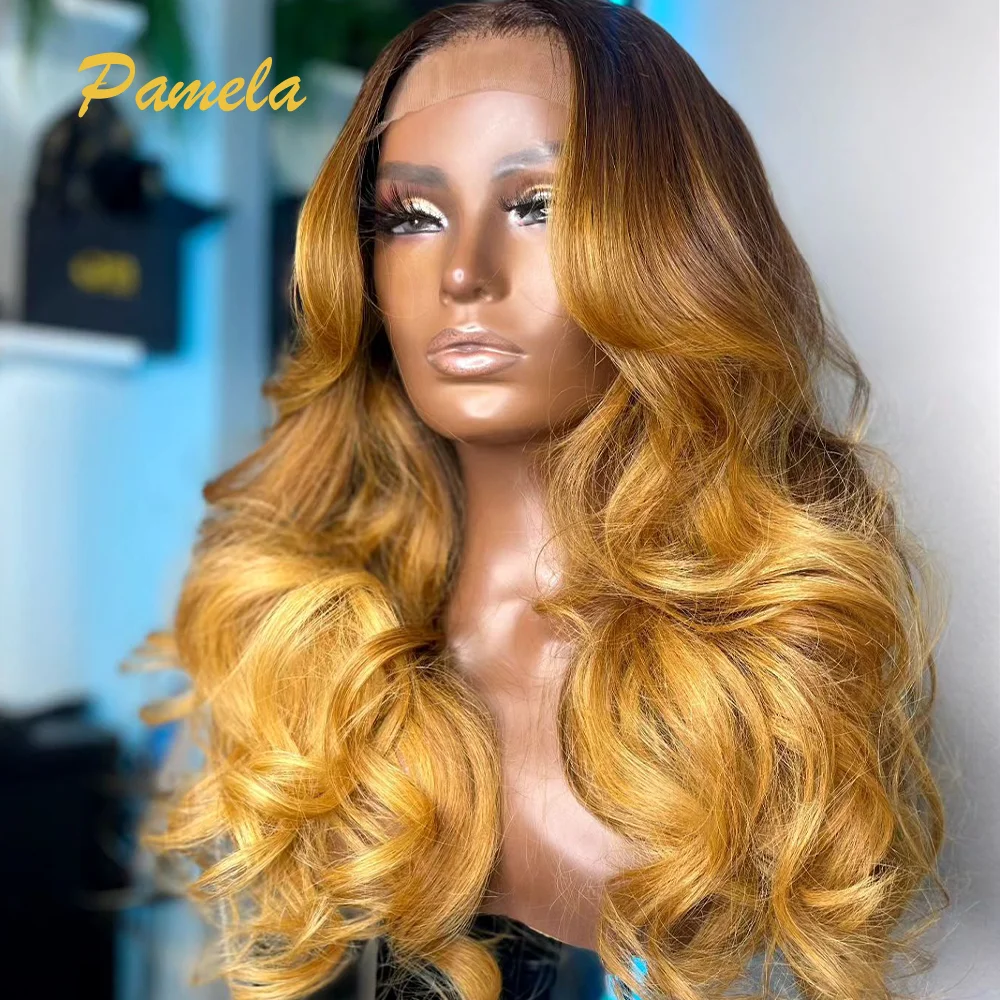 

Человеческие волосы Омбре 1B-светлый цвет 250% плотность тела волна 360 или 13x6 HD фронтальная Прозрачная Кружевная предварительно выщипанная одежда