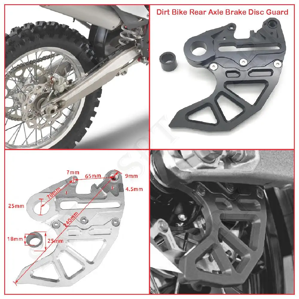 

Fits for Gas Gas MC 450F 250F 125 MC250F MC450F MC125 2021 2022 Motorcycle Accessories 25MM Dirt Bike Rear Axle Brake Disc Guard