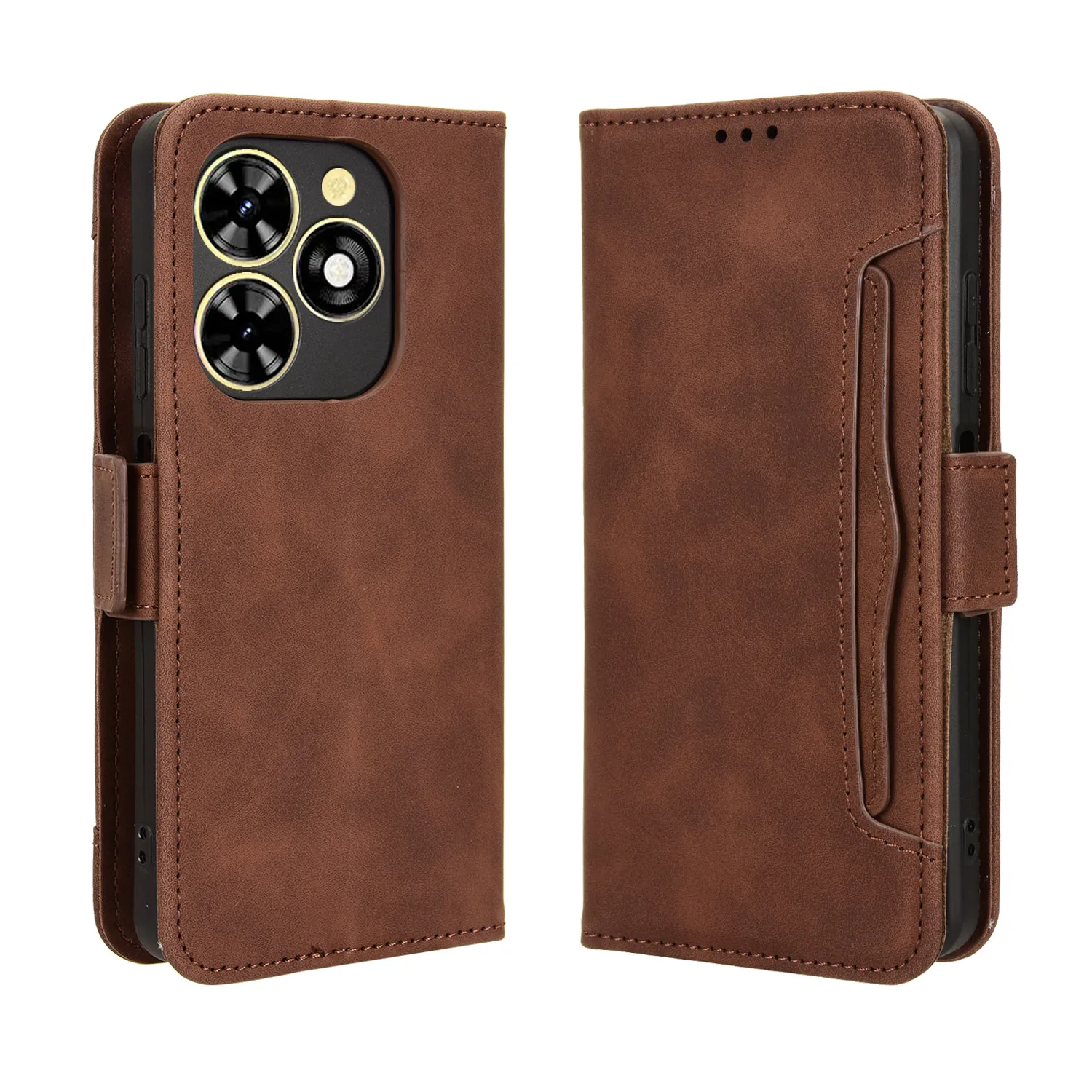 

Роскошный кожаный флип-кошелек для Tecno Spark GO 2024 20C Pop 8