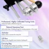 528 HZ Tuning Forks for Healing Chakra Set OM136.1 Hz for Repair Sound Healing Instruments with Tuning Fork Holder A 4