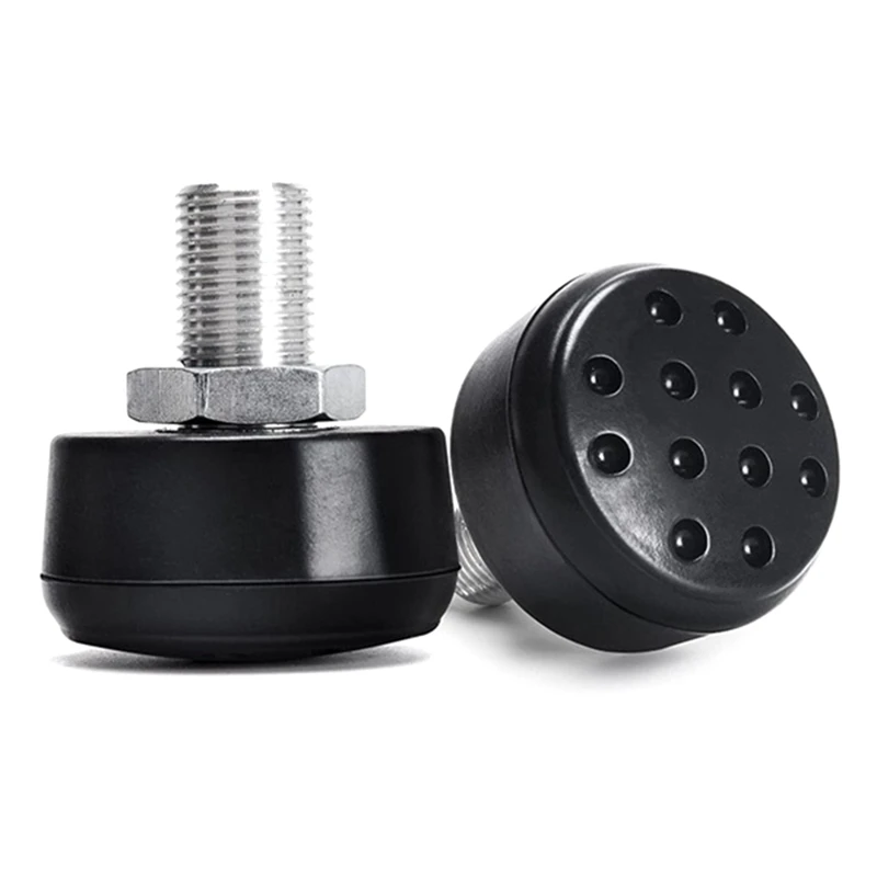 

1 Pair 85A Roller Skates Toe Stops With 9/16 Inch (14Mm) Bolt, Adjustable Rubber Brake Block Stoppers For Quad Skates Black