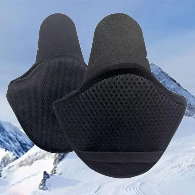 Motorcycle Helmet Earmuffs Detachable Winter Warm Ear Muffs Windproof Ear Covers 1 Pair Cold Weather Pads For Winter Warm