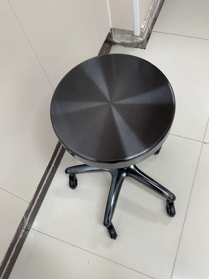 Description Picture 3 of itemModern Stainless Steel Barber Chairs Beauty Salon Professional Chairs Salon Furniture Luxury Pulley Lift Chair Home Makeup Chair