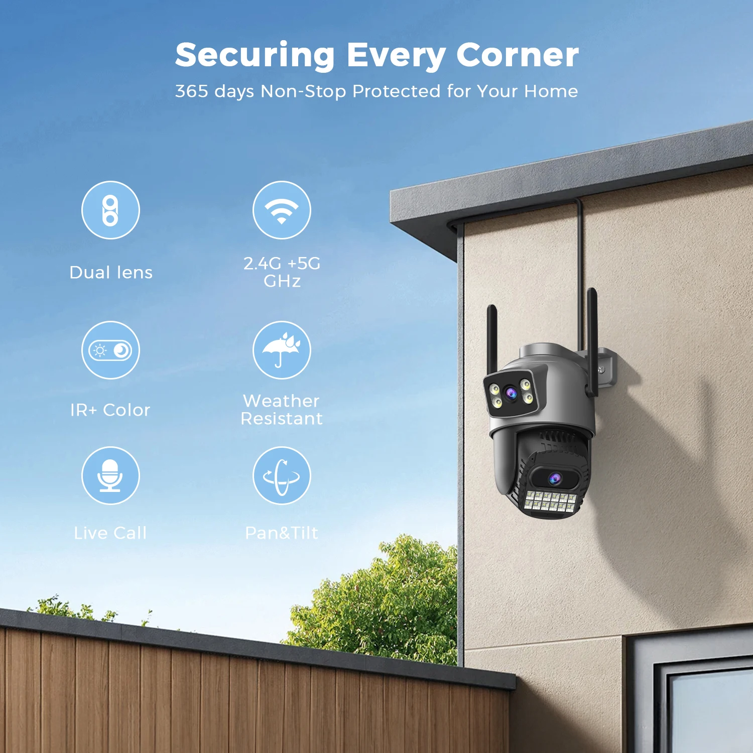 BESDER 5G HZ Wifi Camera 8MP Auto Tracking 10MP Outdoor CCTV Wifi Surveillance I