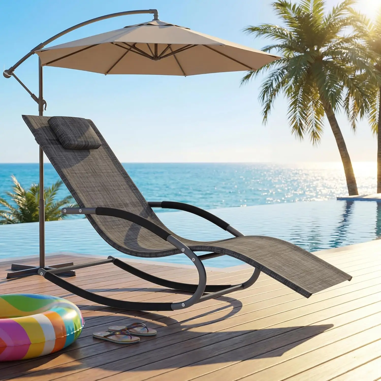 Outdoor Rocking Lounge Chair 7
