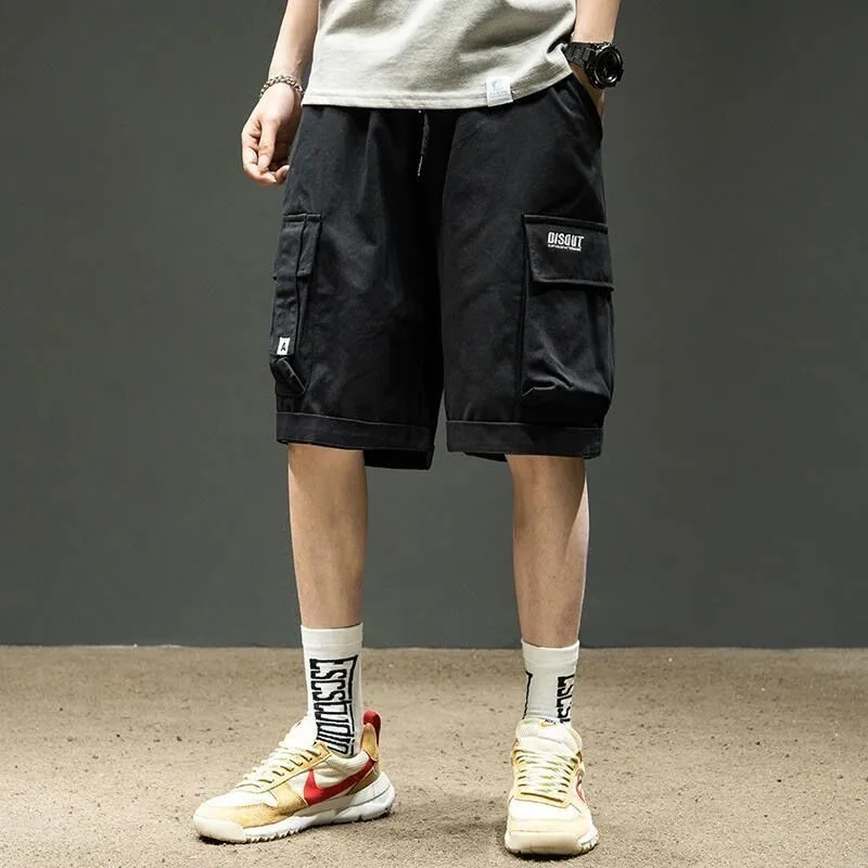 

Large Size Cargo Shorts Man Summer Casual Loose Multiple Pockets Sports Shorts Pants Work Men Khaki Black Bermuda Shorts for Men