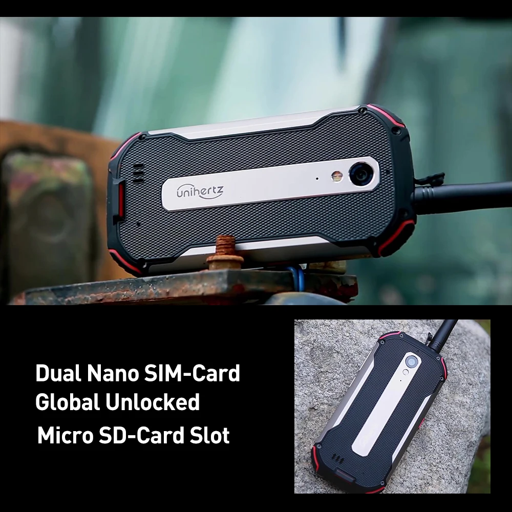 Unihertz Atom XL Rugged Mobile Phone DMR Walkie-Talkie IP68 Waterproof 6GB 128GB Android 10 48 MP 4300mAh NFC 4G Cellphone