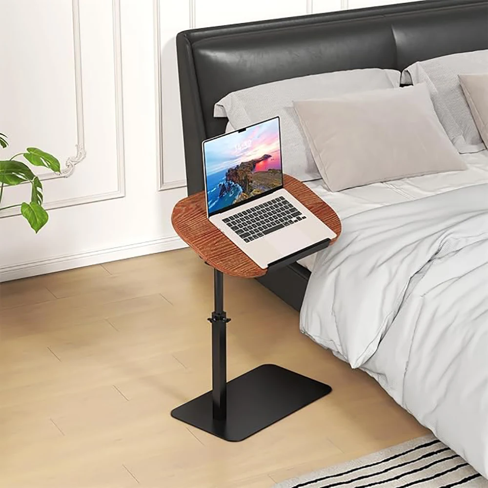 Minimalist Height Adjustable End Table, Side Table Sofa Tray for Couch 360&deg; Swivel Laptop Stand ,for Couch Bedside Hospital