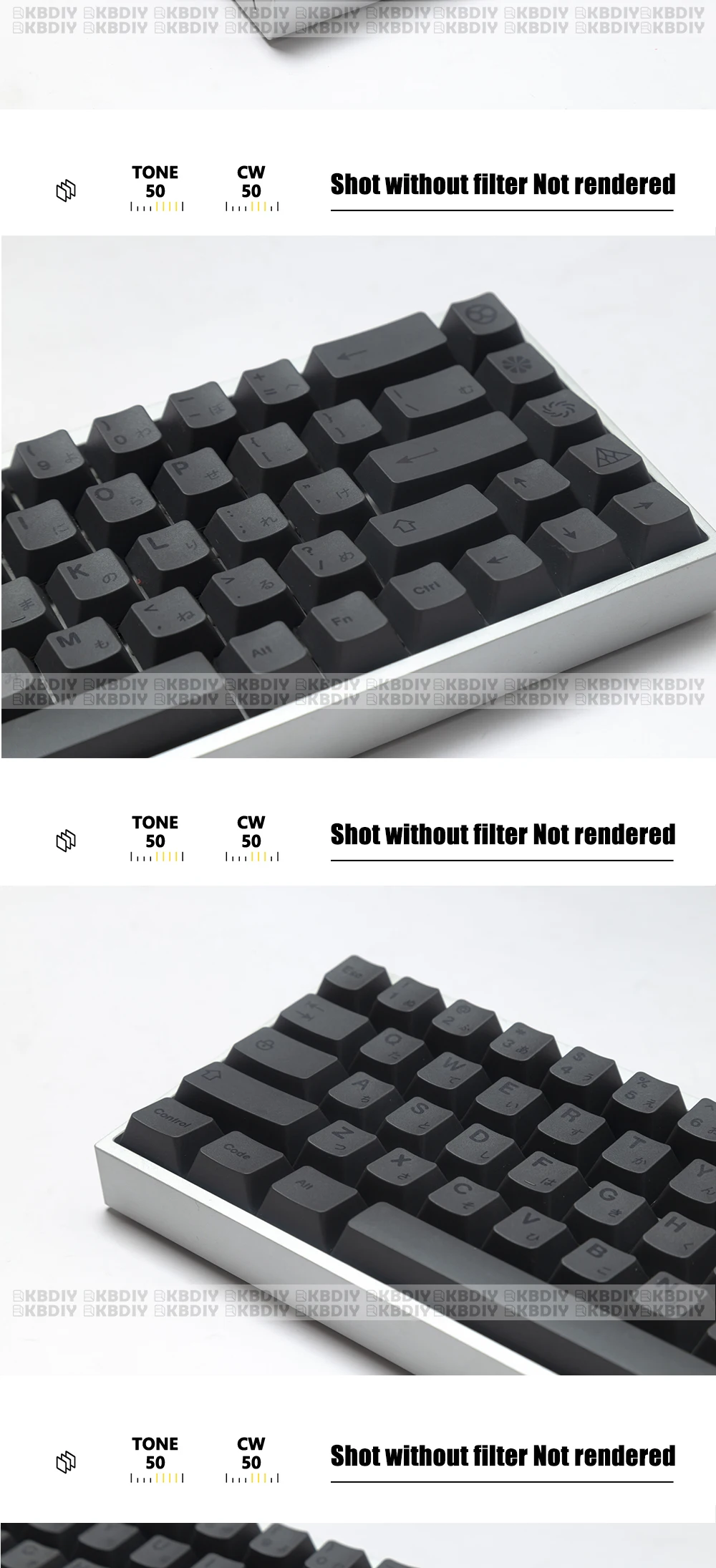 Perfil Preto 138 Teclas Cap para Interruptores