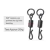 Carp Fishing Swivels Hair Ronnie Rig Connector Accessories Fishing Snap Hook Swivel For Carp Coarse Sleeve Terminal Tackle 20pcs 3