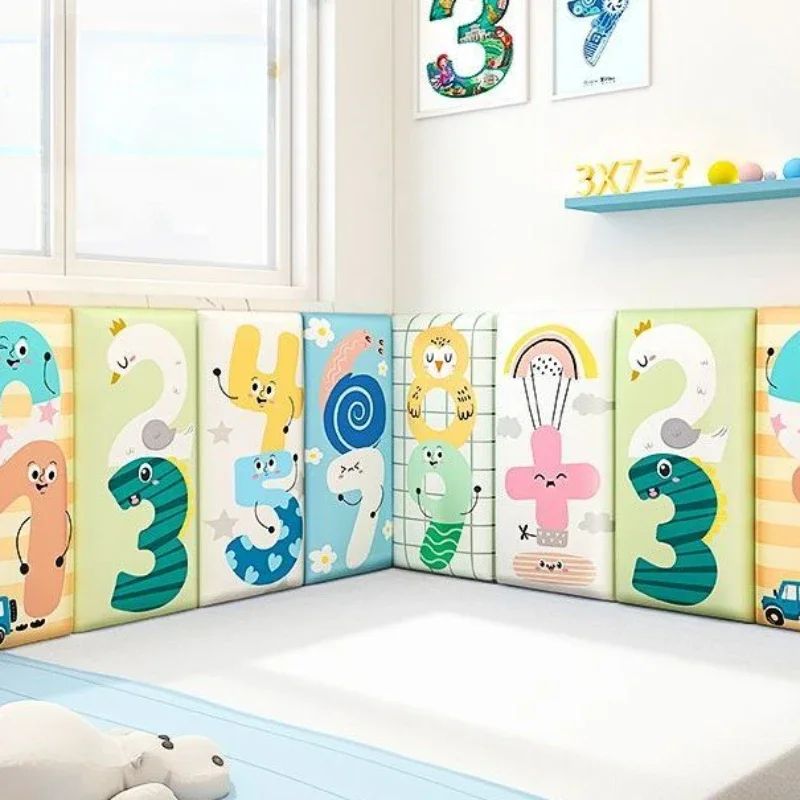 Customizable Kids Bed Headboard Stickers Bedroom Head Board Childern Room Nursery Anti-collision Wall Panels Cabecero Cama
