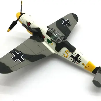 1/72 Scale German BF-109 Fighter Model Diecast Airplanes Military Display Model Aircraft for Collection (Jungle Camouflage)